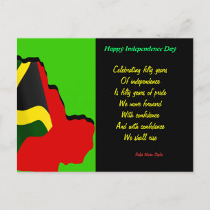 Jamaica independence day postkort-stiga upp vykort