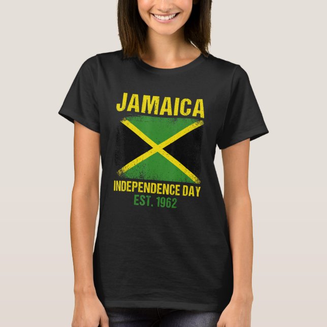 Jamaica Independence day Proud Jamaican T Shirt (Framsida)
