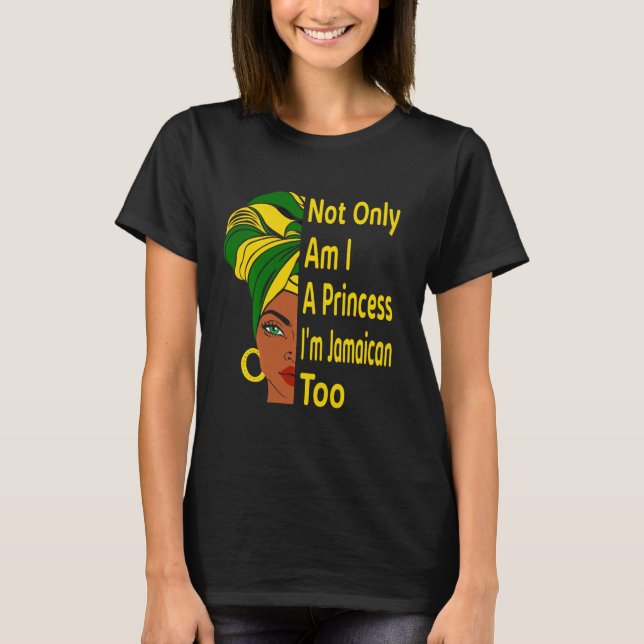 Jamaica Independence day Proud Jamaican Women Mela T Shirt (Framsida)