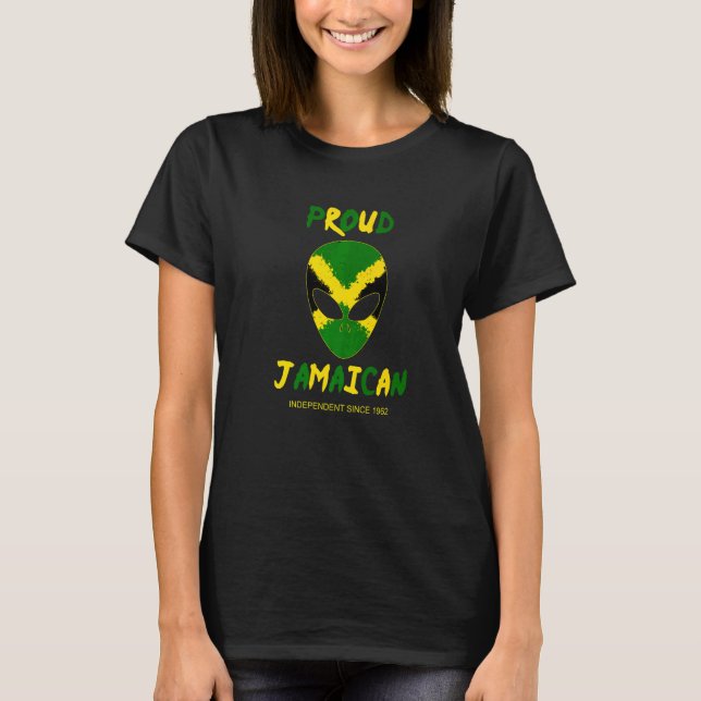 Jamaica Independence day Proud Jamaican Women Prid T Shirt (Framsida)
