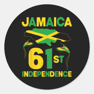 Jamaica Independence day sedan 1962 Doktor Bird Lo Runt Klistermärke