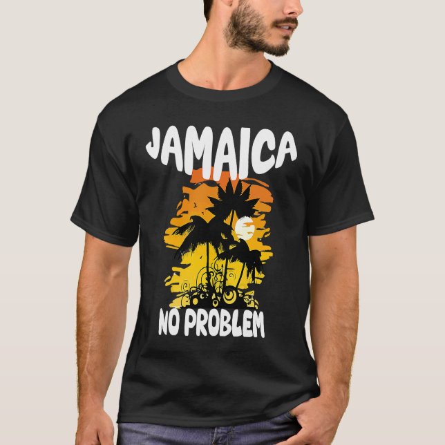 Jamaica inget problem t shirt (Framsida)