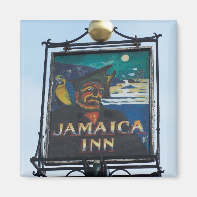 Jamaica Inn Pub Sign Photograph Magnet (Framsidan)