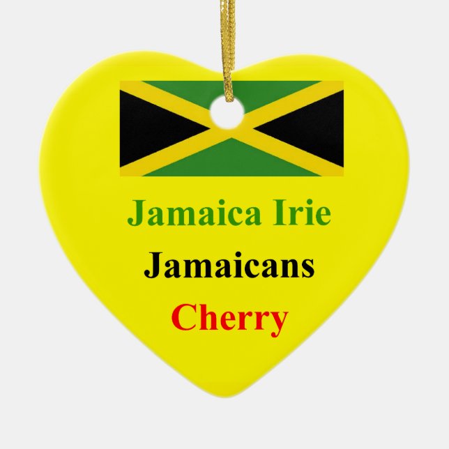 Jamaica irie julgransprydnad keramik (Framsidan)
