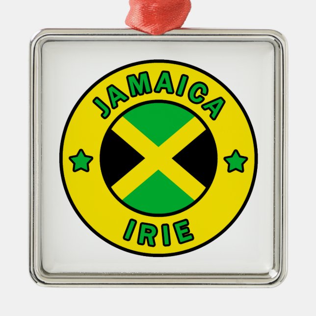Jamaica Irie Julgransprydnad Metall (Framsidan)