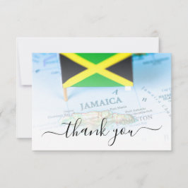 Jamaica Island Jamaican Flagga Destination Wedding Tack Kort