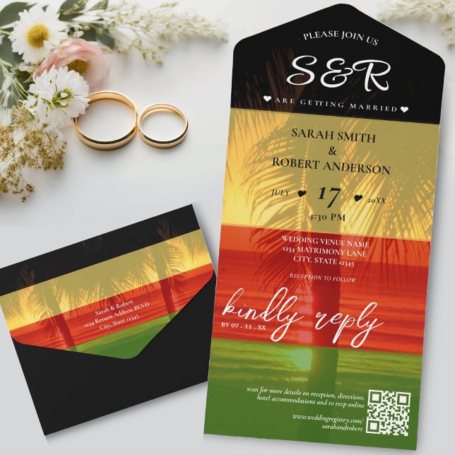 Jamaica Island Jamaican Rasta Destination Wedding (Jamaica Island Jamaican Rasta Destination Wedding All In One Invitation)
