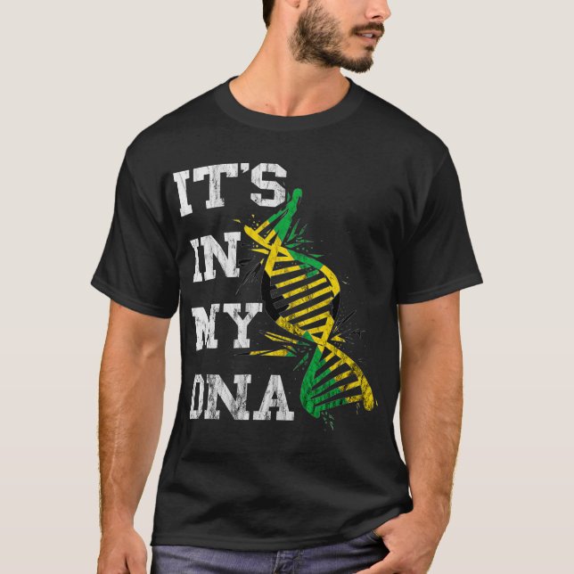 Jamaica It_s in My DNA Jamaican Pride Roots Västin T Shirt (Framsida)