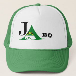 Jamaica JA BO grön truckerkeps