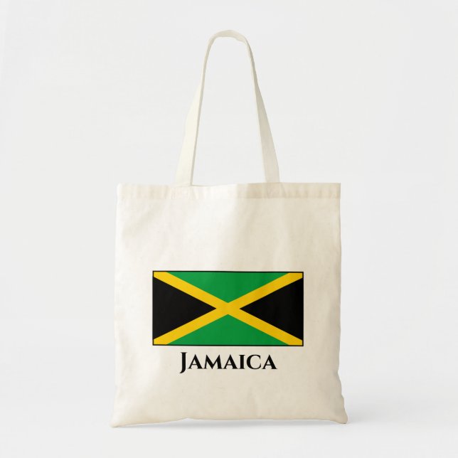 Jamaica (Jamaica)-Flagga Tygkasse (Framsidan)