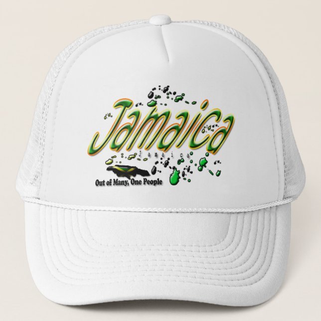 Jamaica Jamaica ut ur många folk hatt en Truckerkeps (Framsida)