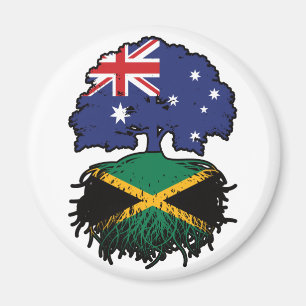Jamaica Jamaican Australian Australia Träd Roots Magnet