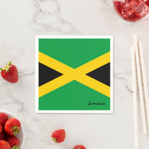 Jamaica & Jamaican Flagga party mode /sport fläkt Pappersservett