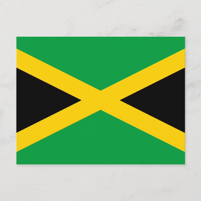 Jamaica (Jamaican) Flagga Postcard Vykort (Framsida)