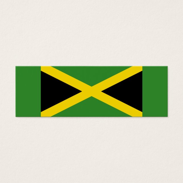 Jamaica - Jamaican Flagga Small Bokmärken Litet Visitkort (Framsidan)
