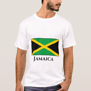 Jamaica (Jamaican) Flagga T Shirt