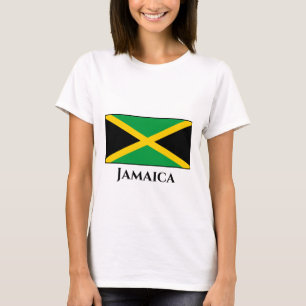 Jamaica (Jamaican) Flagga T Shirt