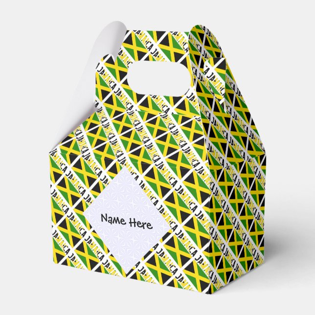 Jamaica Jamaican Flagga Tiled Personlig Presentaskar (Framsidan Sidan)