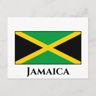 Jamaica (Jamaican) Flagga Vykort