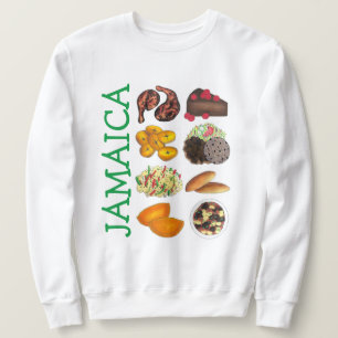 JAMAICA Jamaican Mat Västindien Cuisine Lång Ärmad Tröja
