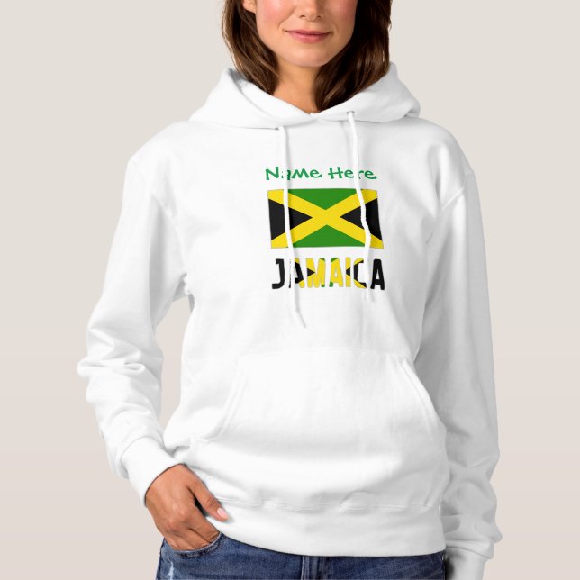Jamaica Jamaicansk Flagga Grön Personalisering  T Shirt (Framsida)