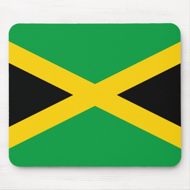 Jamaica (Jamaicansk) Flagga Musmatta (Framsidan)
