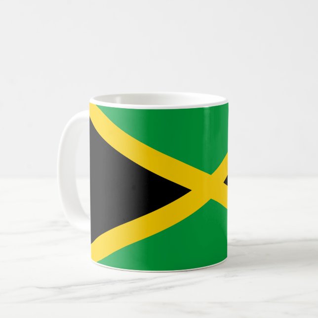 Jamaica (jamaikan) flagga kaffemugg (Framsida vänster)
