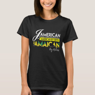 Jamaica Jamerican Jamaican American Jamaica Flagga T Shirt