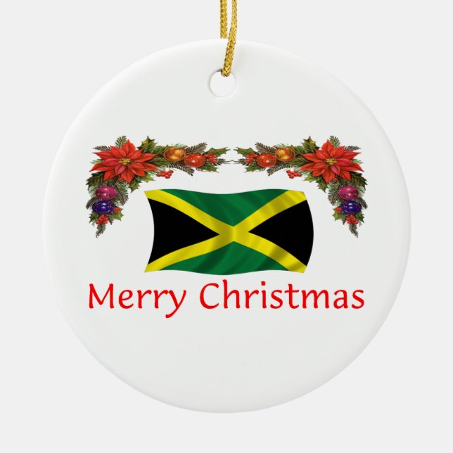 Jamaica jul julgransprydnad keramik (Framsidan)