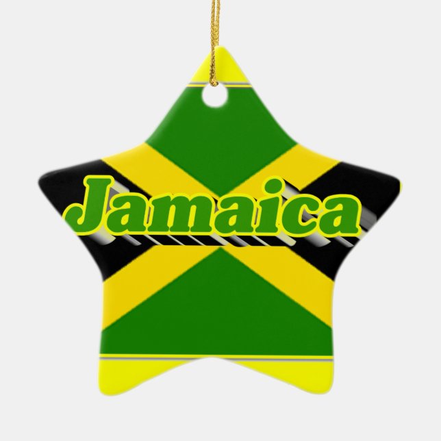 Jamaica Julgransprydnad Keramik (Framsidan)