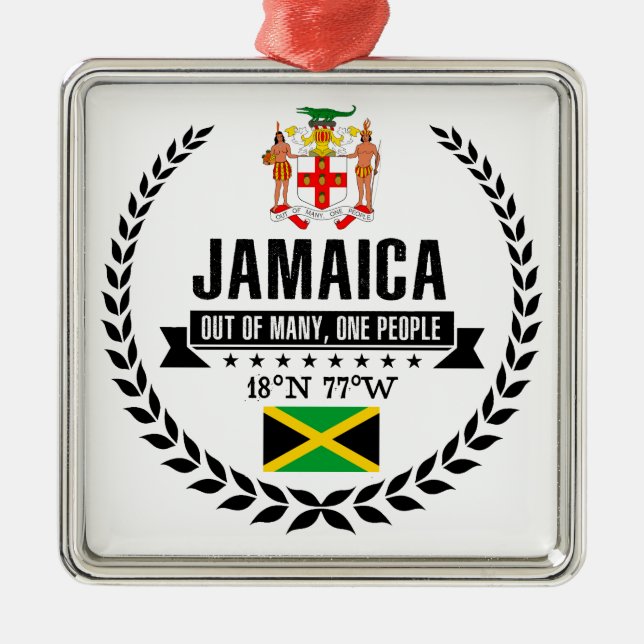 Jamaica Julgransprydnad Metall (Framsidan)