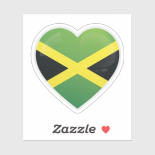 Jamaica Kärlek Flagga Klistermärken