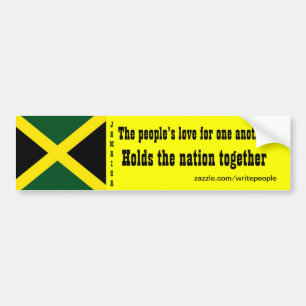 Jamaica kärlek för varandra bildekal