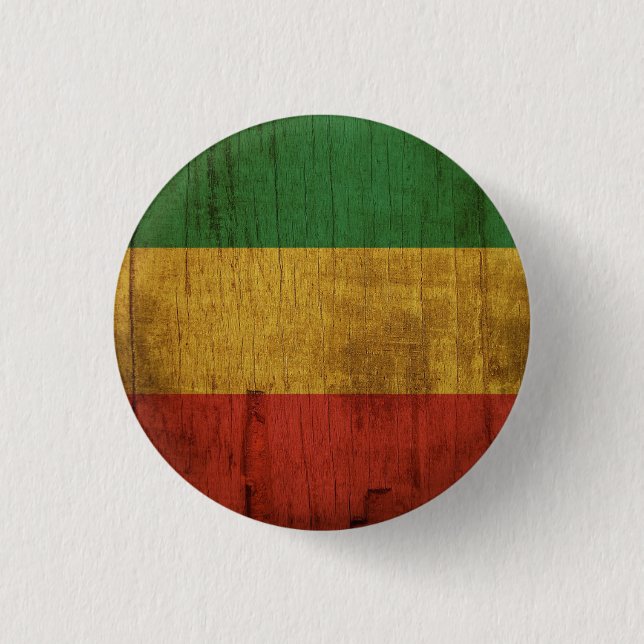 Jamaica Kärlek Jah Rastafari Reggae Rasta Button Knapp (Framsida)
