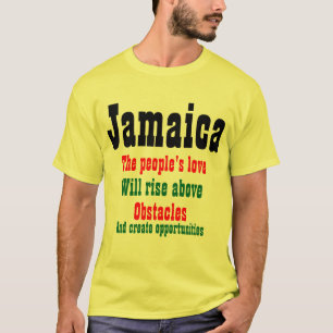 Jamaica kärlek slogan t-shirts