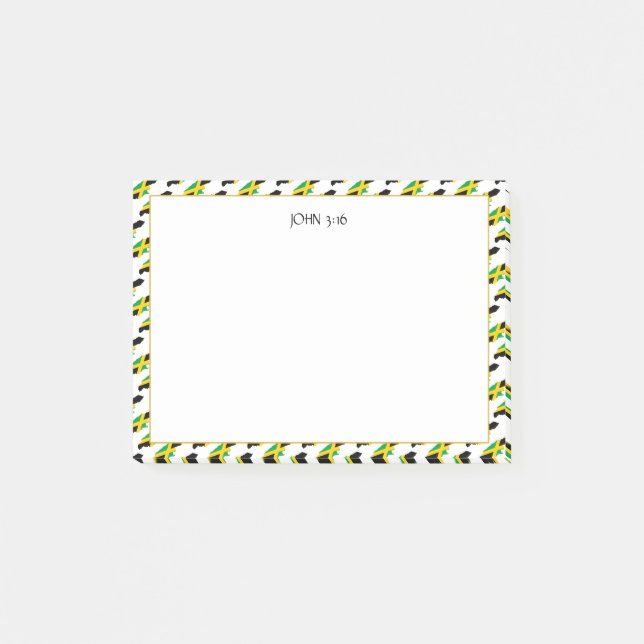 JAMAICA KARTA Christian Scripture Post-it Block (Framsida)