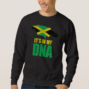 Jamaica Karta - dess i mitt DNA Patriotic Lång Ärmad Tröja