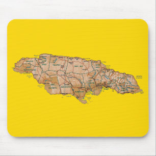 Jamaica karta Mousepad Musmatta