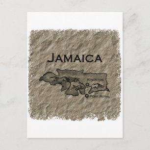 Jamaica Karta (vintage) Vykort
