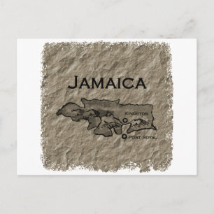 Jamaica Karta (vintage) Vykort