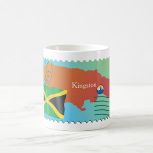 Jamaica Kartpostage-stil Kaffemugg
