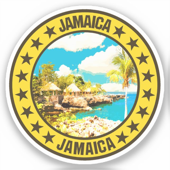 Jamaica Klistermärken (Framsida)