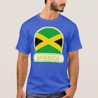 Jamaica Land Badge Jamaica Flagga T Shirt