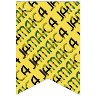 Jamaica Land Jamaican Flagga Typography Mönster