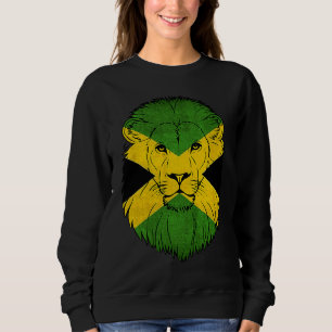 Jamaica Lejon Jamaicanska Flaggan Karibien Semeste T Shirt