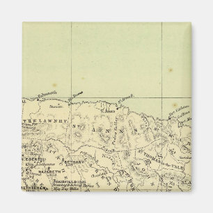 Jamaica Lithografad Karta Magnet