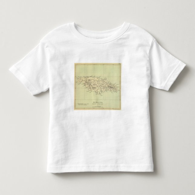 Jamaica Lithographed kartan T Shirt (Framsida)