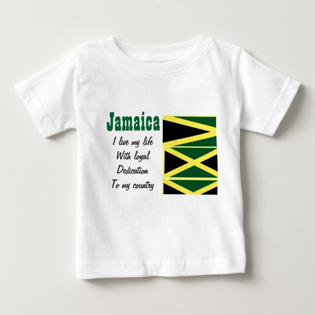 Jamaica-lojalitet mot mina land-t-shirts t shirt (Framsida)