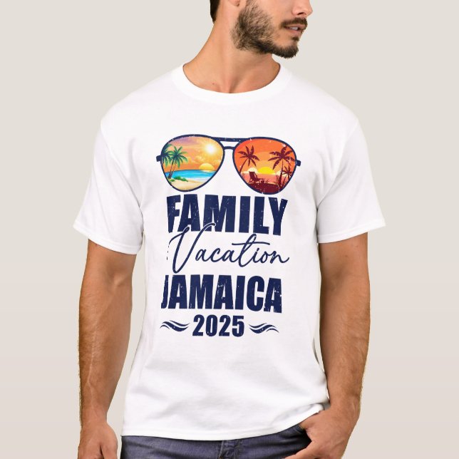 Jamaica Matching Family Vacation 2025 Skapar Memor T Shirt (Framsida)