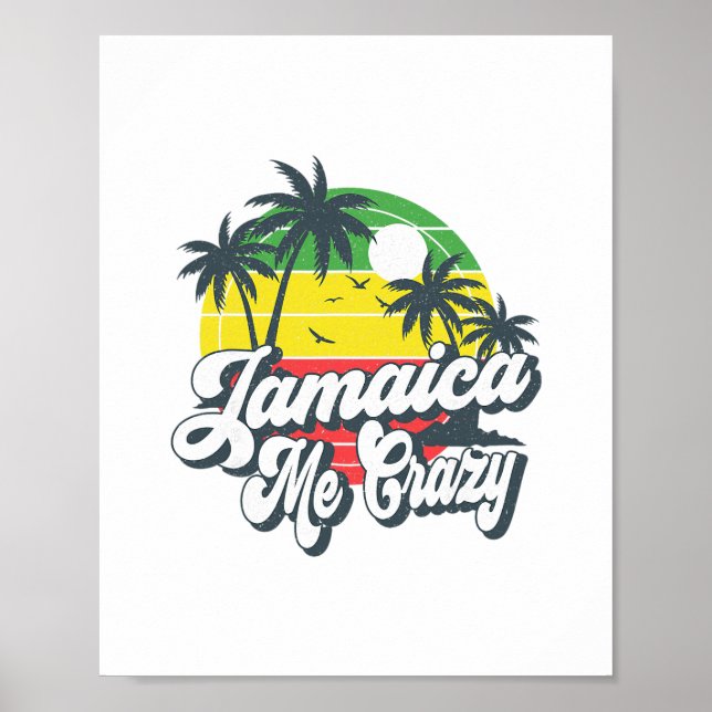 Jamaica Me Crazy Jamaicansk Kryssning Resegrupp Ma Poster (Framsidan)